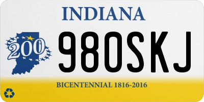IN license plate 980SKJ