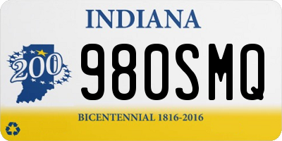 IN license plate 980SMQ
