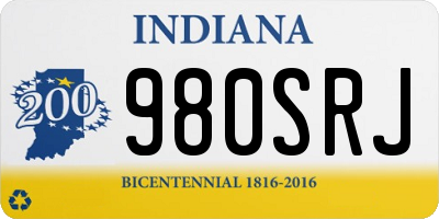 IN license plate 980SRJ