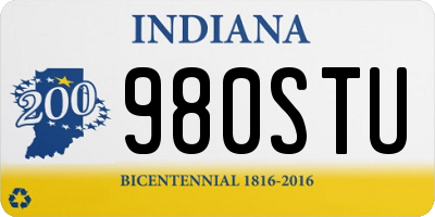IN license plate 980STU