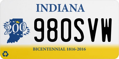 IN license plate 980SVW