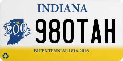 IN license plate 980TAH