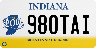 IN license plate 980TAI