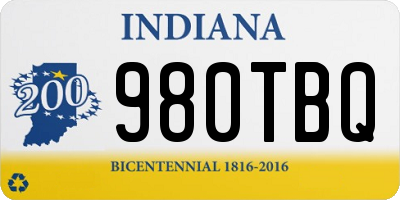 IN license plate 980TBQ