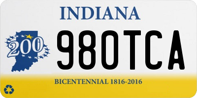 IN license plate 980TCA