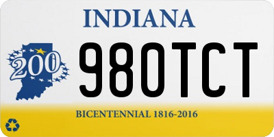 IN license plate 980TCT