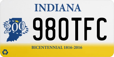IN license plate 980TFC