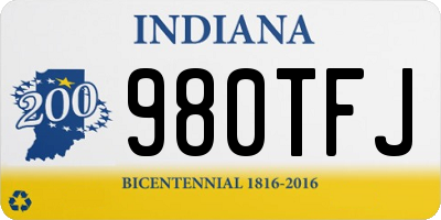 IN license plate 980TFJ