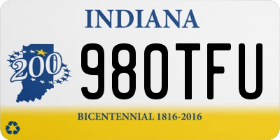 IN license plate 980TFU