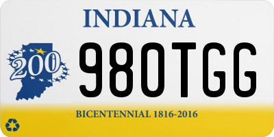 IN license plate 980TGG