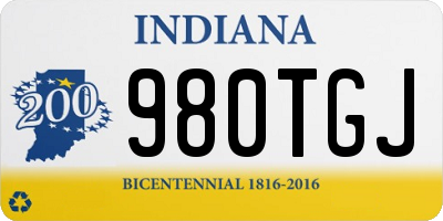 IN license plate 980TGJ