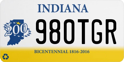 IN license plate 980TGR