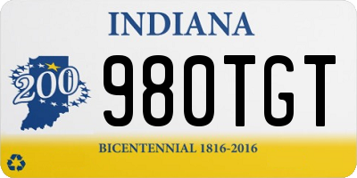 IN license plate 980TGT