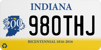 IN license plate 980THJ
