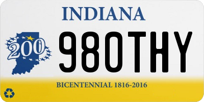IN license plate 980THY