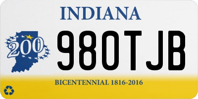 IN license plate 980TJB