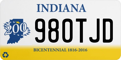 IN license plate 980TJD
