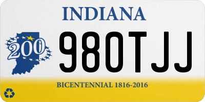 IN license plate 980TJJ