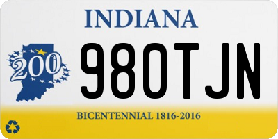 IN license plate 980TJN