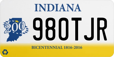 IN license plate 980TJR