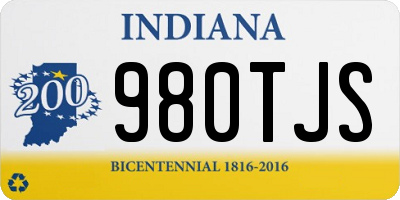 IN license plate 980TJS