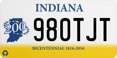 IN license plate 980TJT