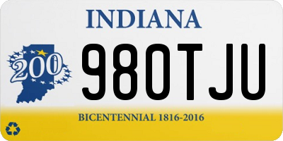 IN license plate 980TJU