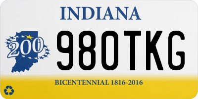IN license plate 980TKG