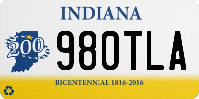 IN license plate 980TLA