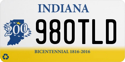 IN license plate 980TLD