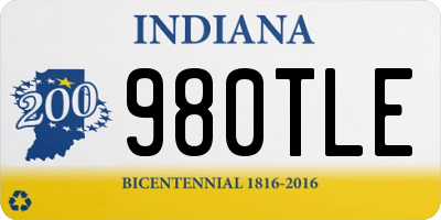 IN license plate 980TLE