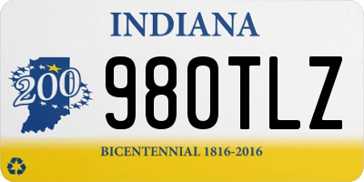 IN license plate 980TLZ