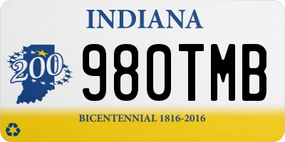 IN license plate 980TMB