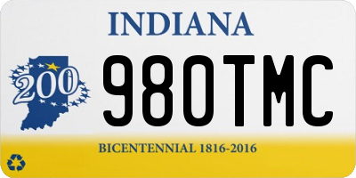 IN license plate 980TMC