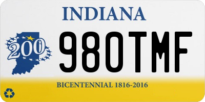 IN license plate 980TMF
