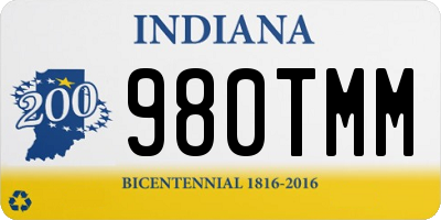 IN license plate 980TMM
