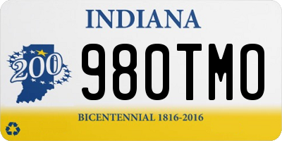 IN license plate 980TMO