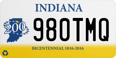 IN license plate 980TMQ