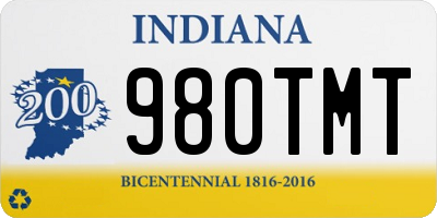 IN license plate 980TMT