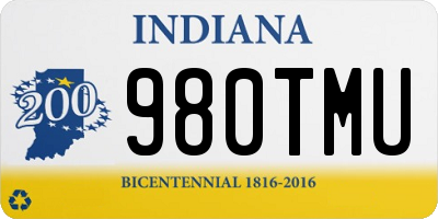 IN license plate 980TMU