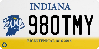 IN license plate 980TMY