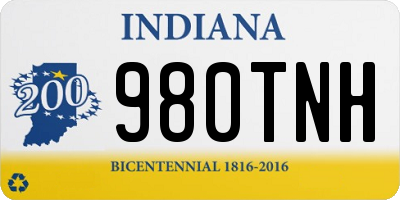 IN license plate 980TNH