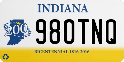 IN license plate 980TNQ