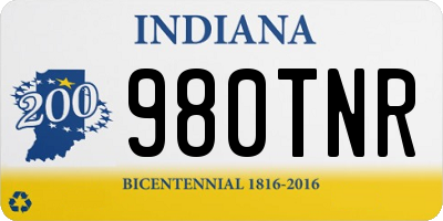 IN license plate 980TNR