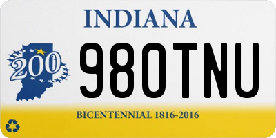 IN license plate 980TNU