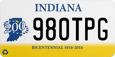 IN license plate 980TPG