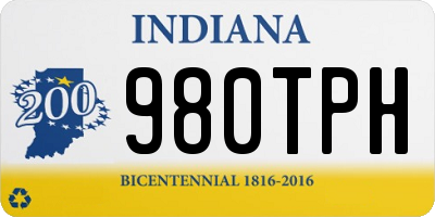 IN license plate 980TPH