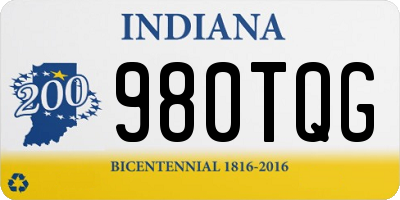 IN license plate 980TQG