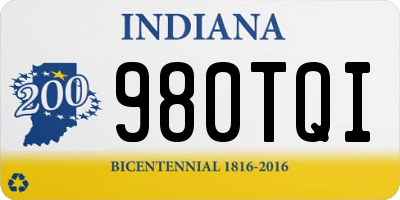 IN license plate 980TQI