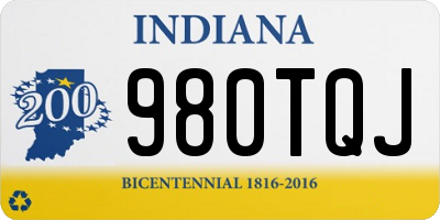 IN license plate 980TQJ
